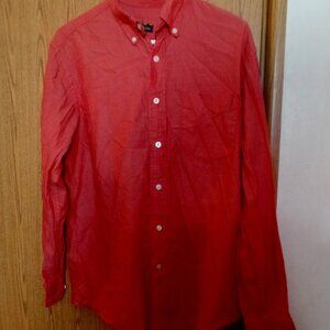 Club Room Burnt Red Button-Down Shirt, Size S